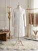 Ari Work White On White Long Coat